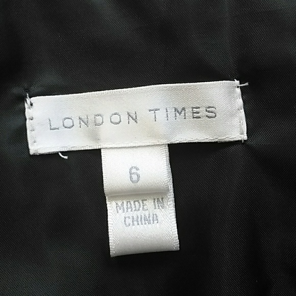 London Time Sz 6 Sheath Dress With Sequins - Picture 3 of 6